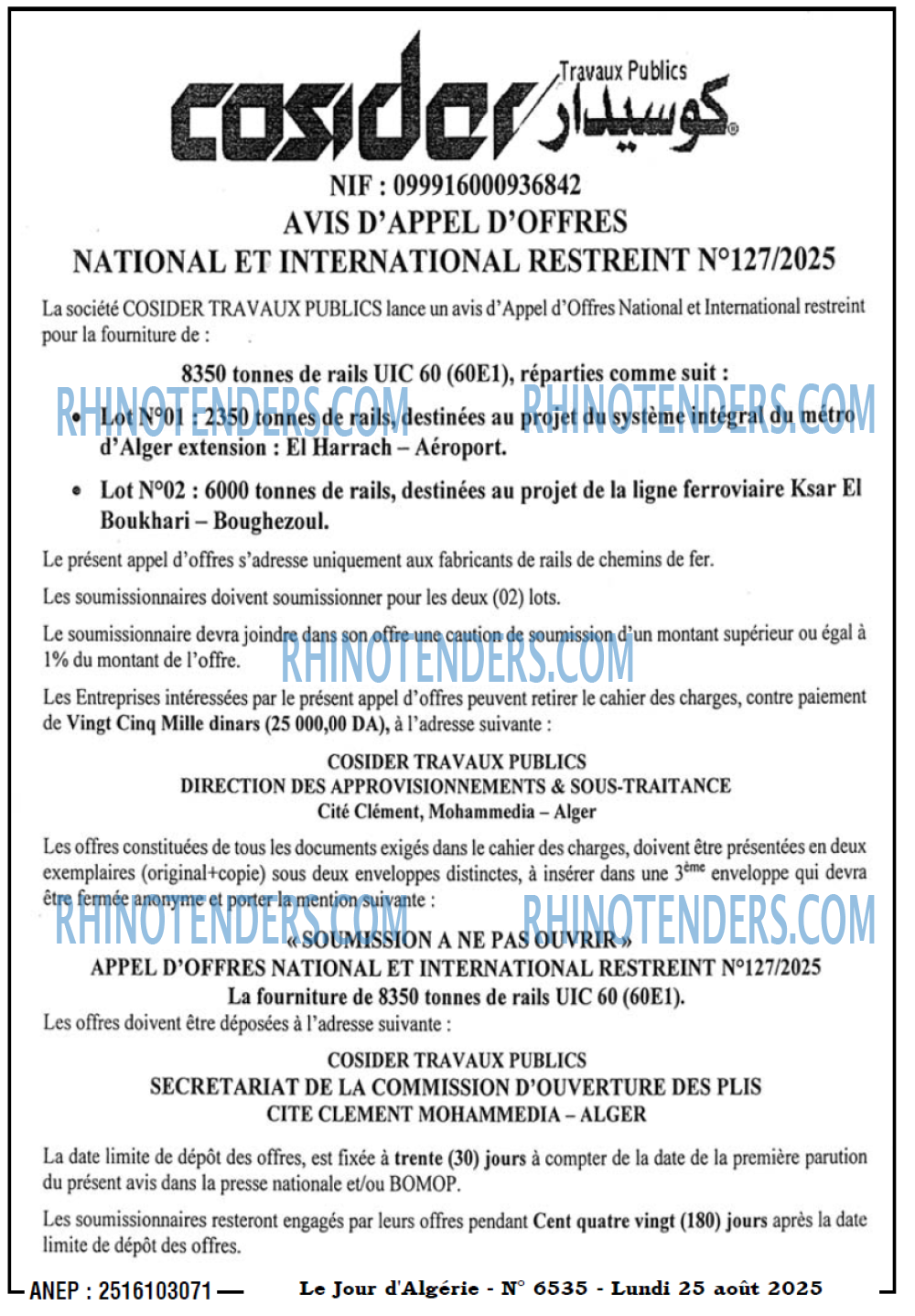 Le Jour d'Algérie