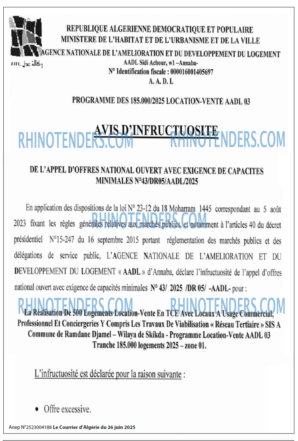 Le Courrier d'Algerie