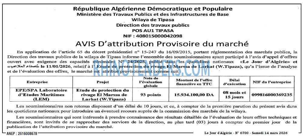 Le Jour d'Algérie