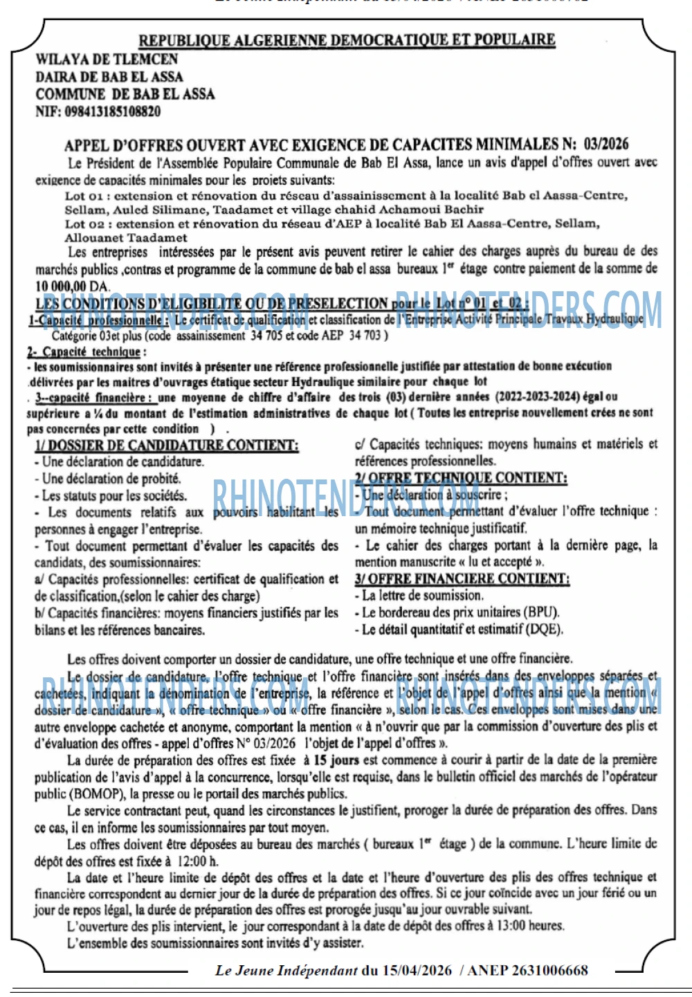 Jeune Independant