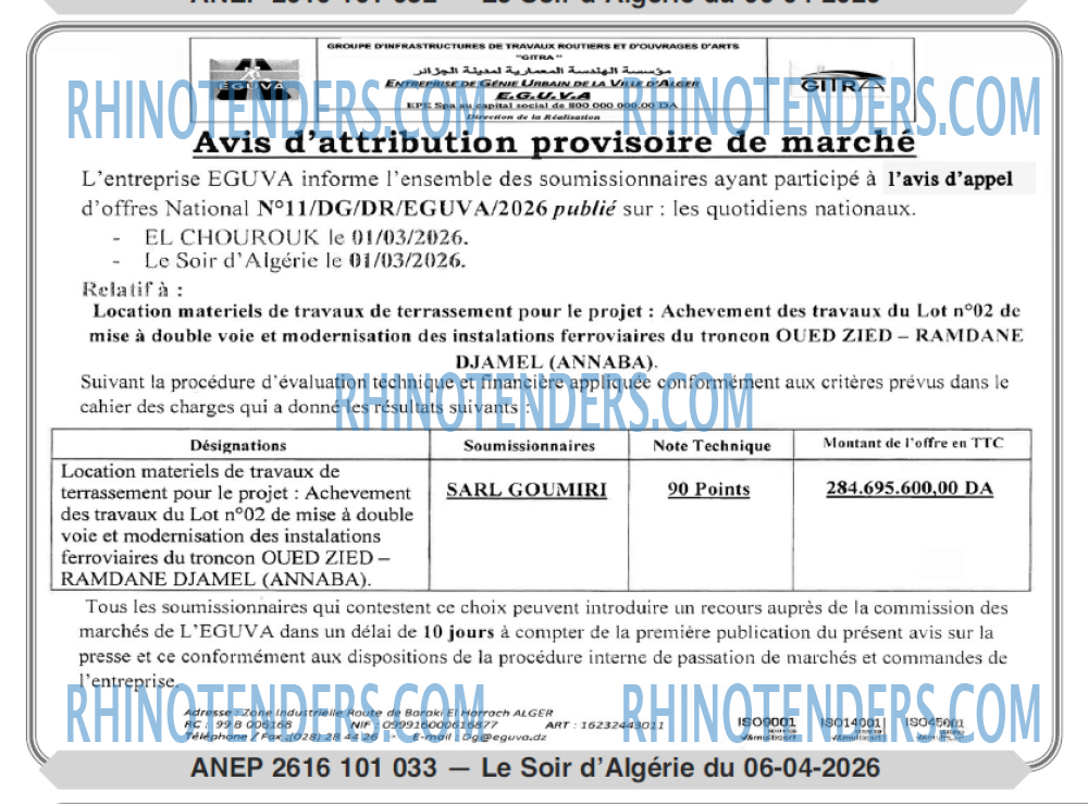LE SOIR D'ALGERIE