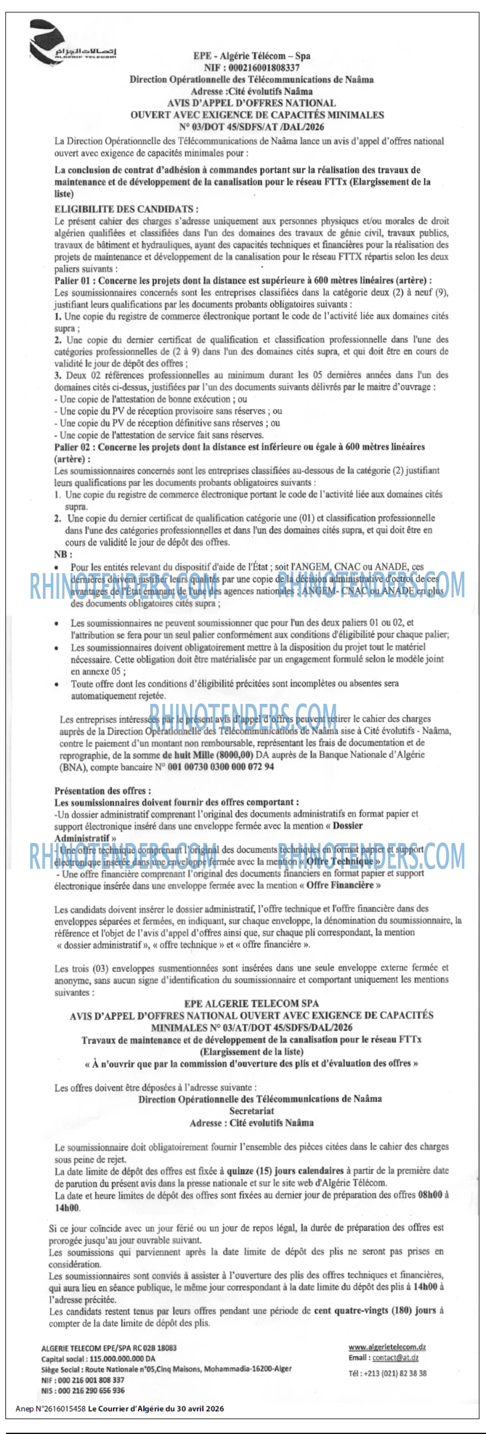 Le Courrier d'Algerie