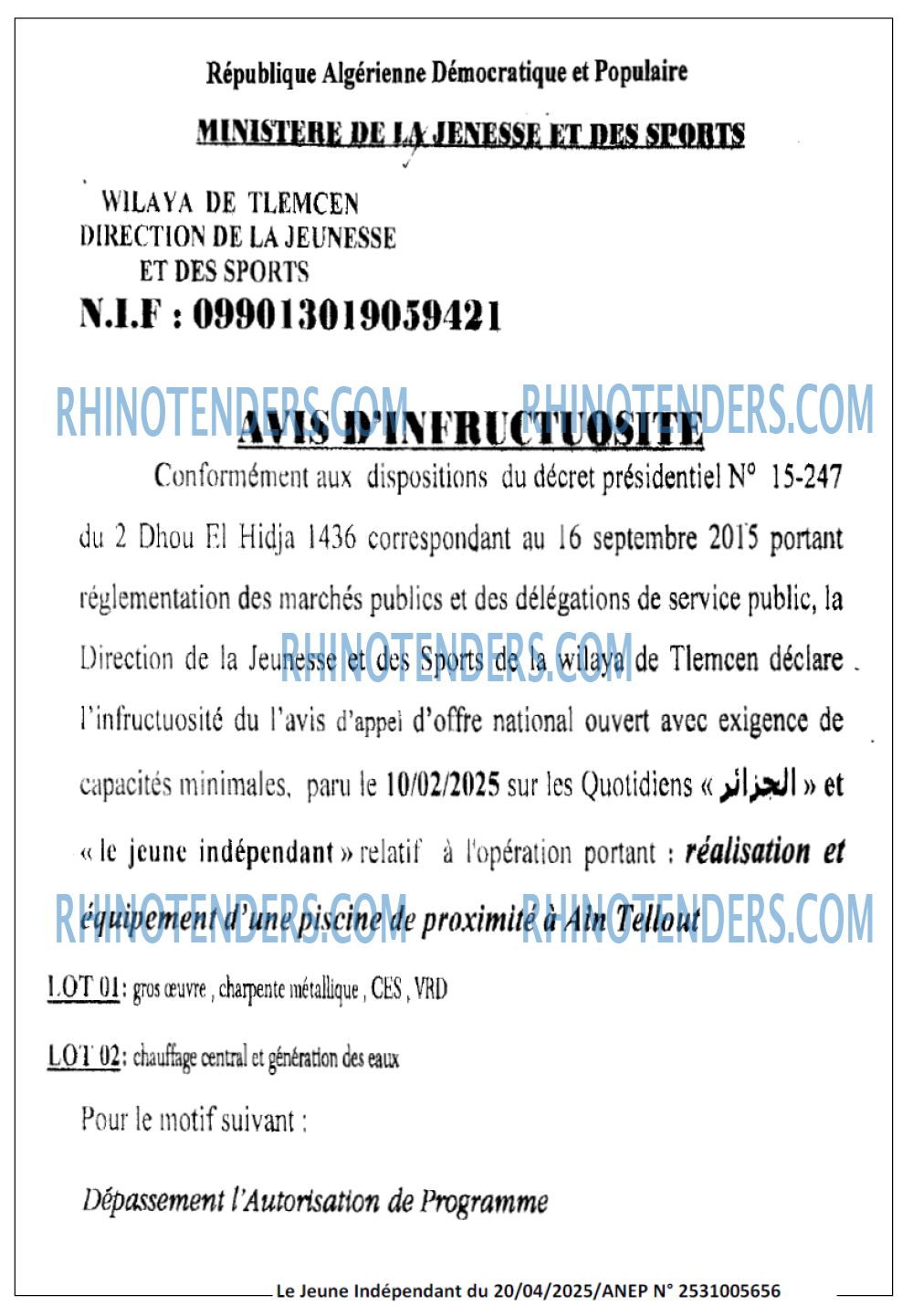 Jeune Independant