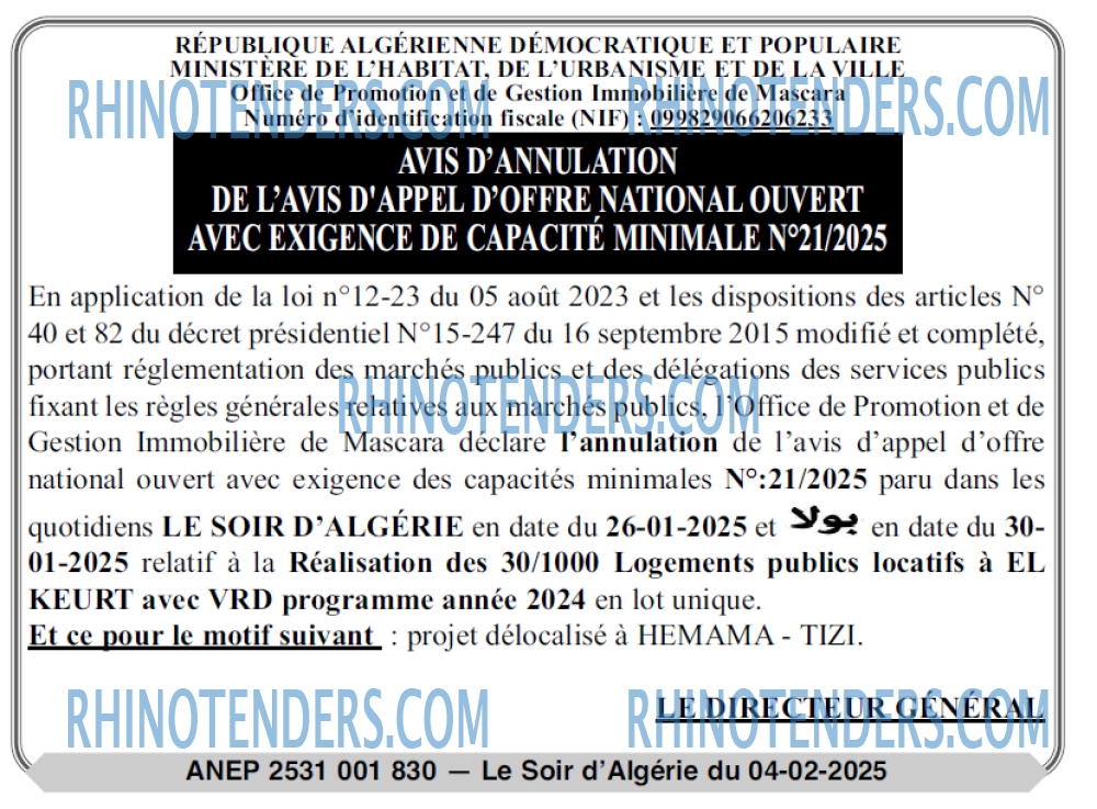 LE SOIR D'ALGERIE