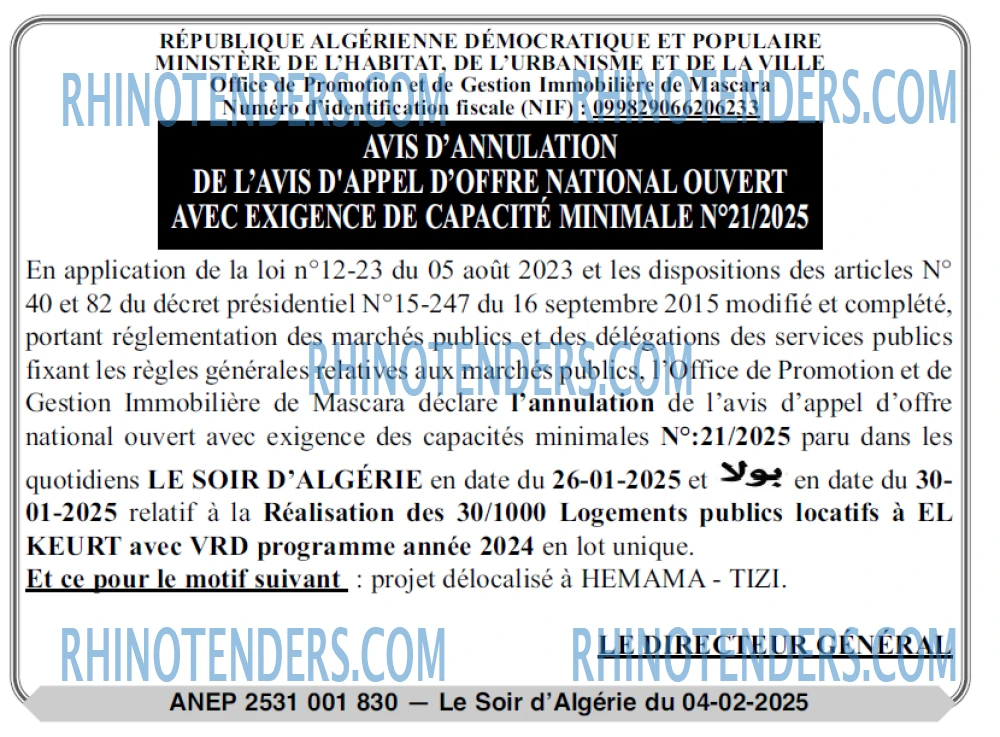 LE SOIR D'ALGERIE