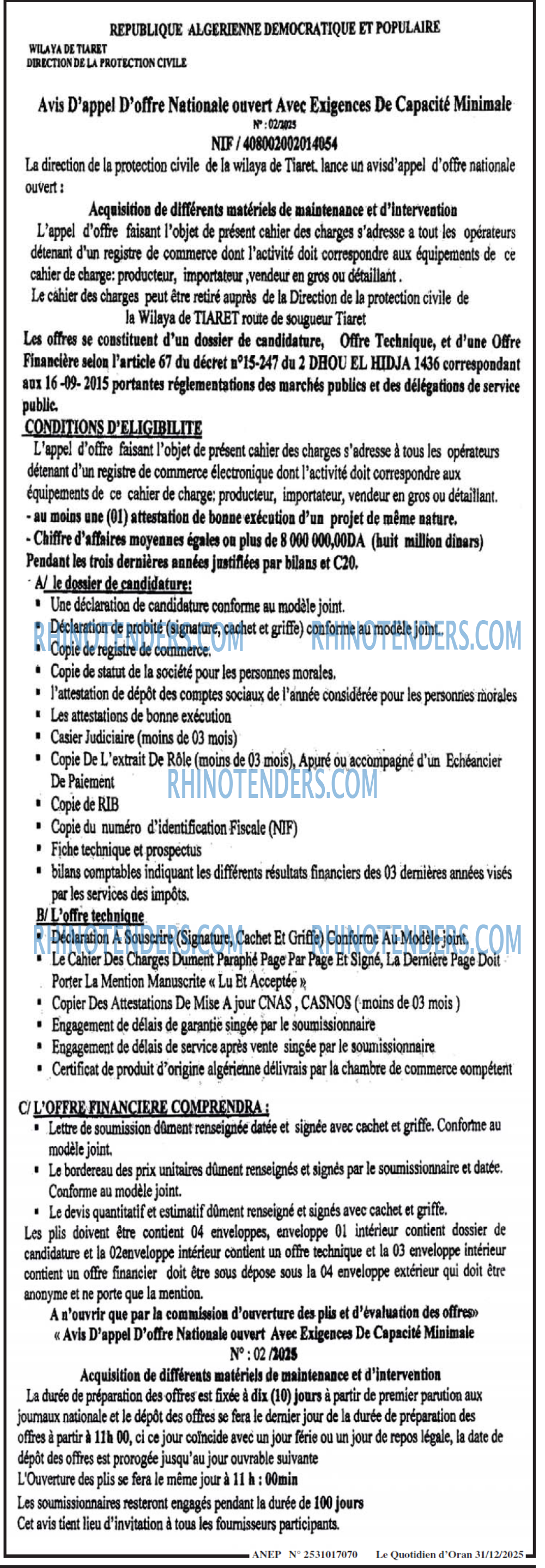 Le Quotidien d'Oran