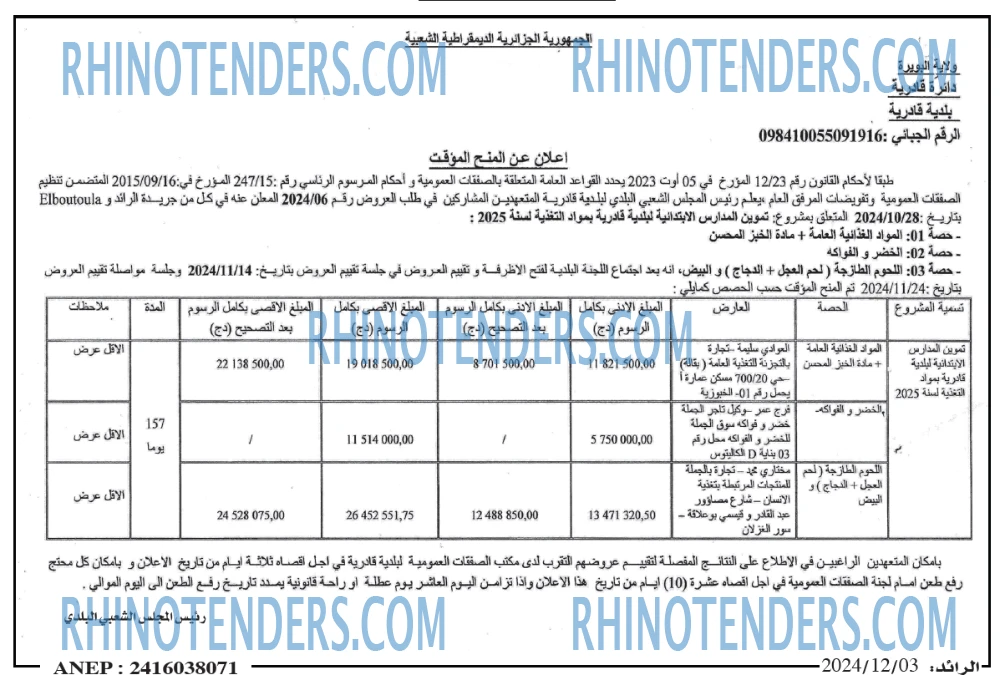 Rhinotenders