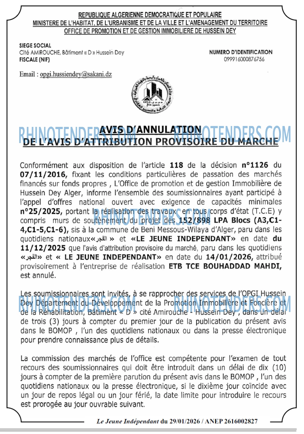 Le jeune indépendant