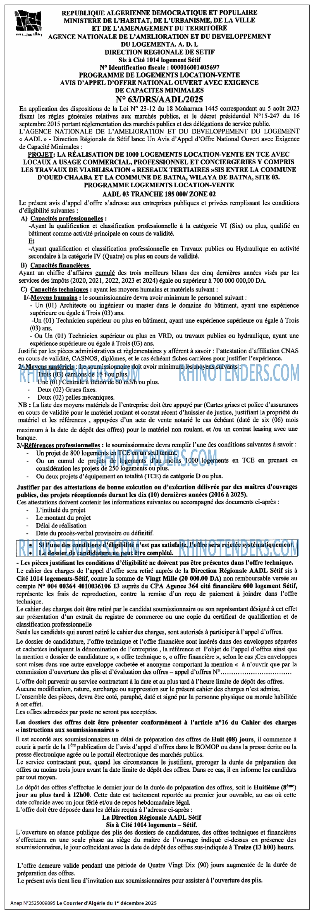 Le Courrier d'Algerie