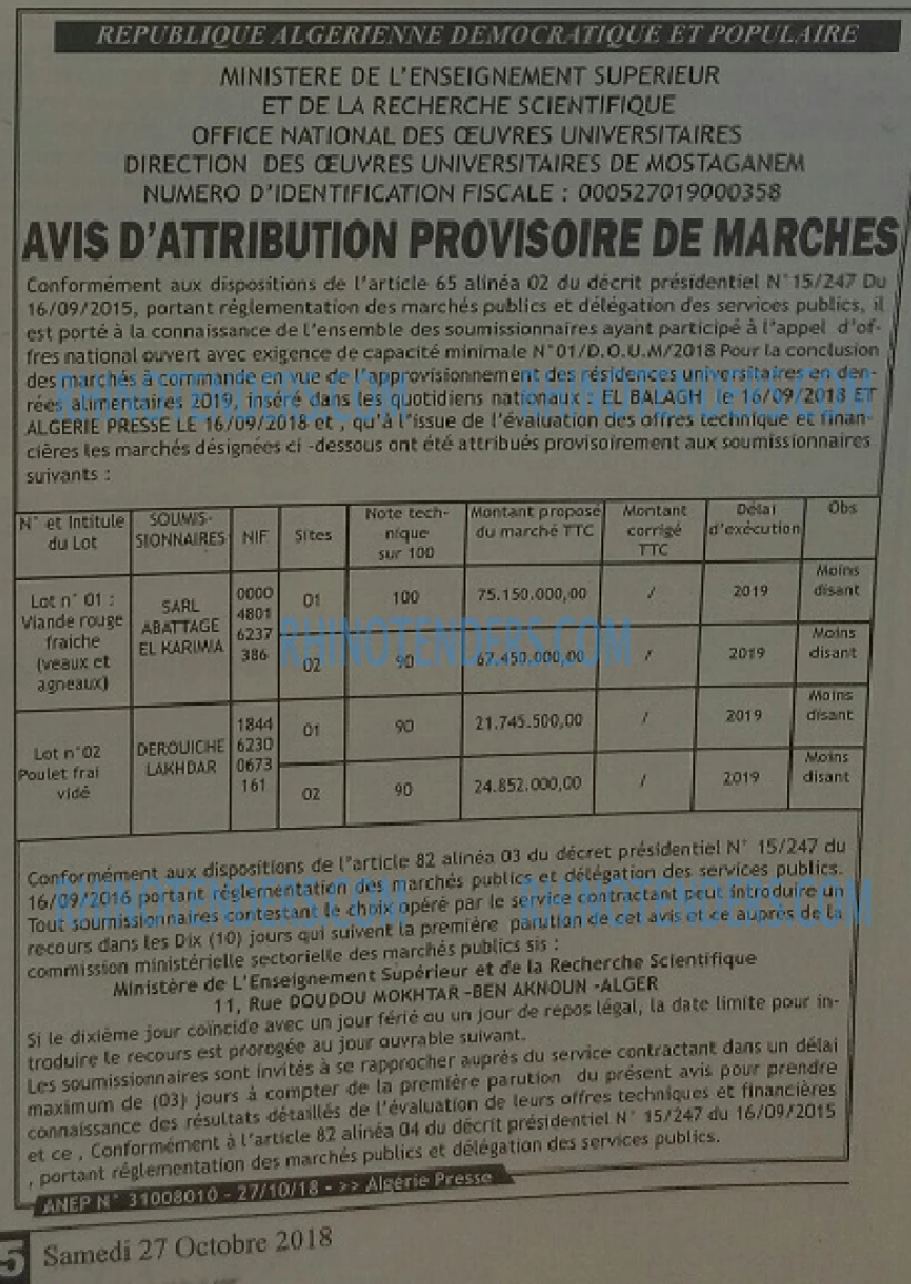 ALGERIE PRESSE