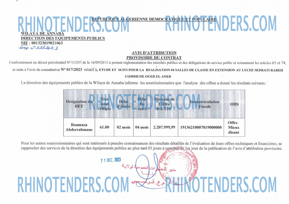 Rhinotenders