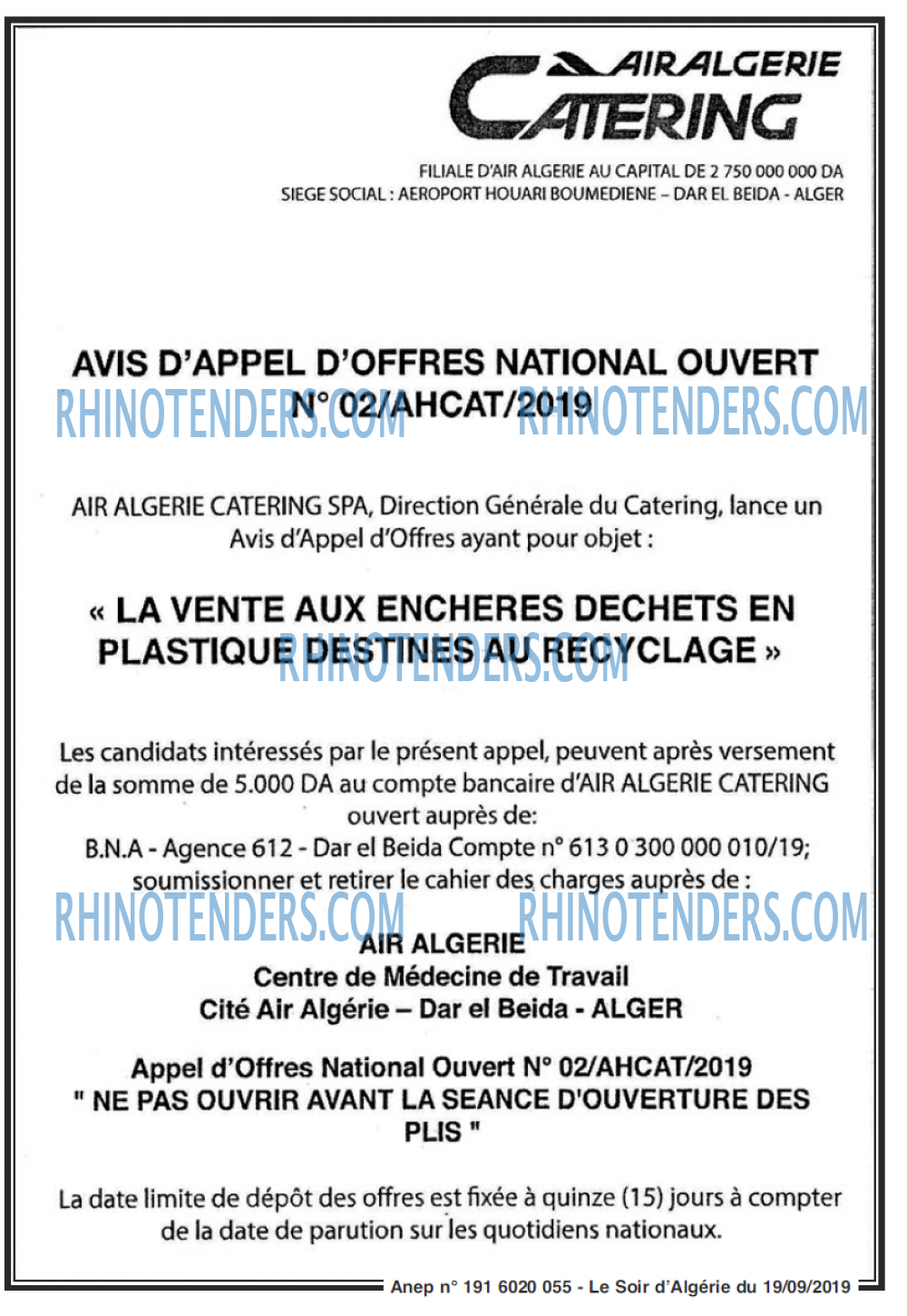 LE SOIR D'ALGERIE
