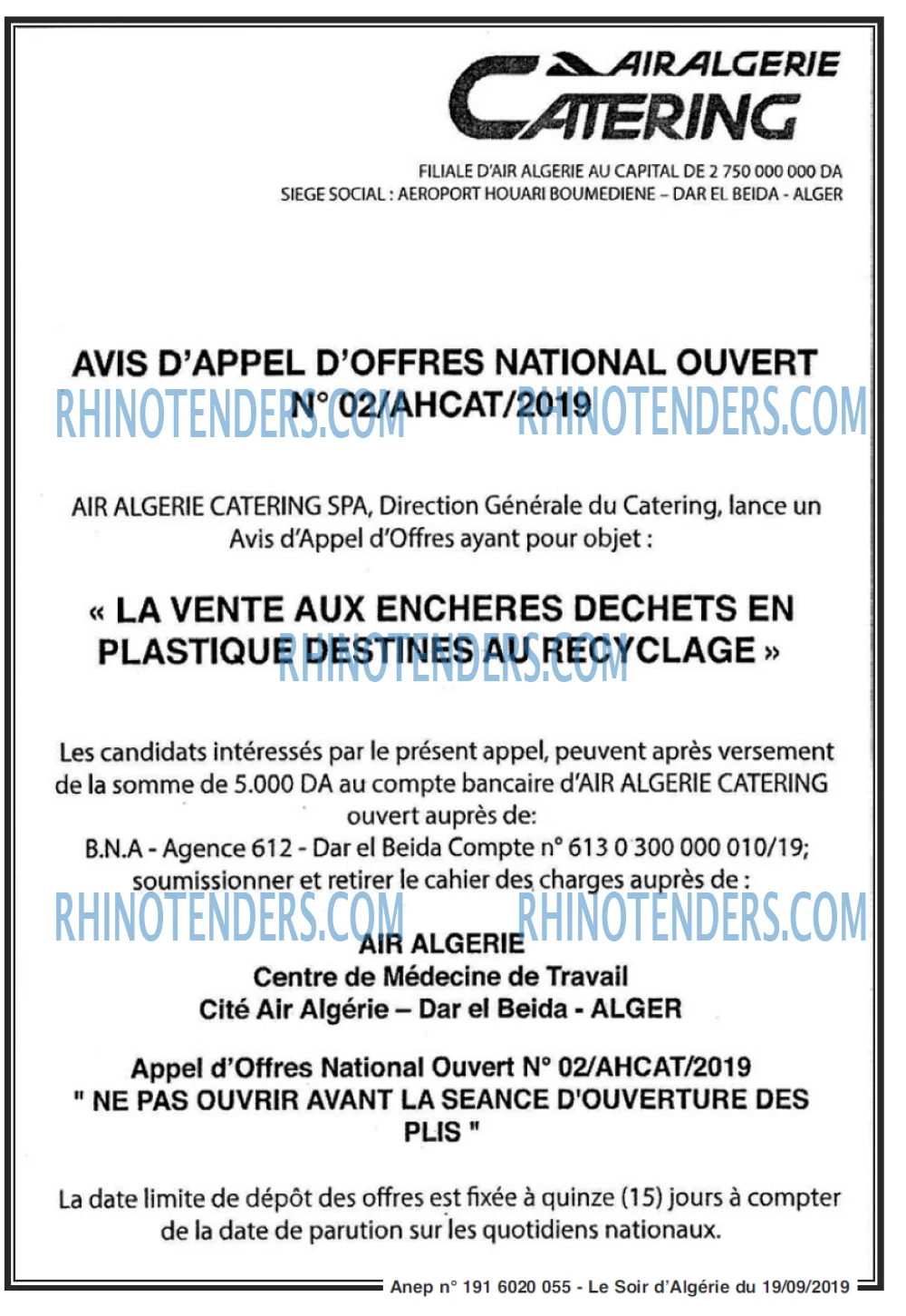 LE SOIR D'ALGERIE