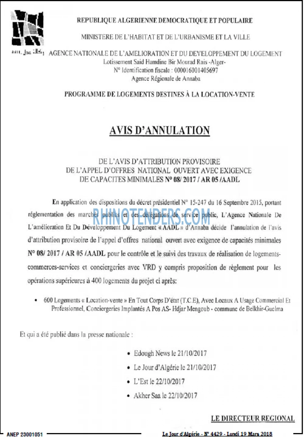 Le Jour d'Algérie
