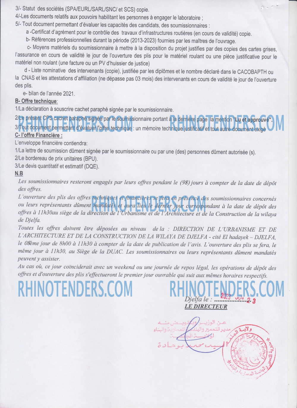 Rhinotenders