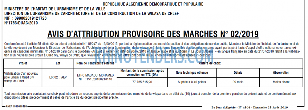 Le Jour d'Algérie