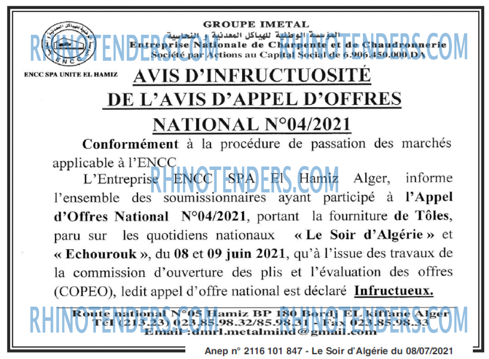 LE SOIR D'ALGERIE