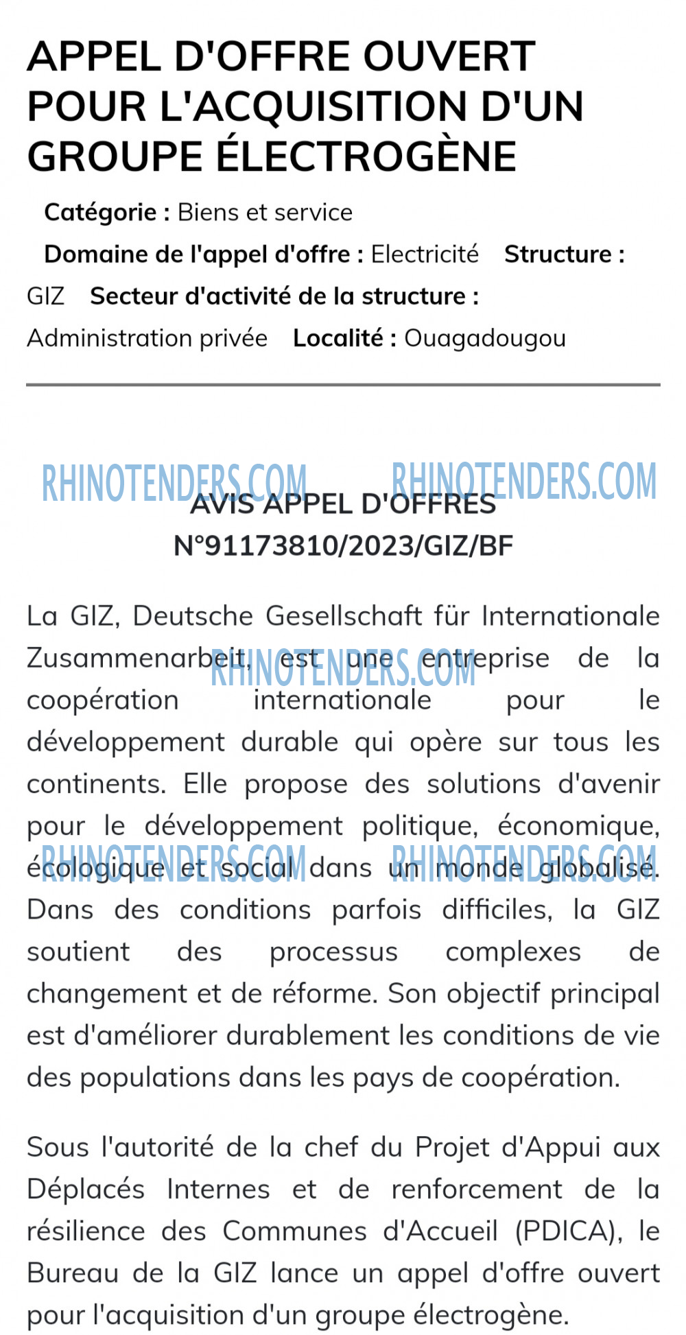 Rhinotenders