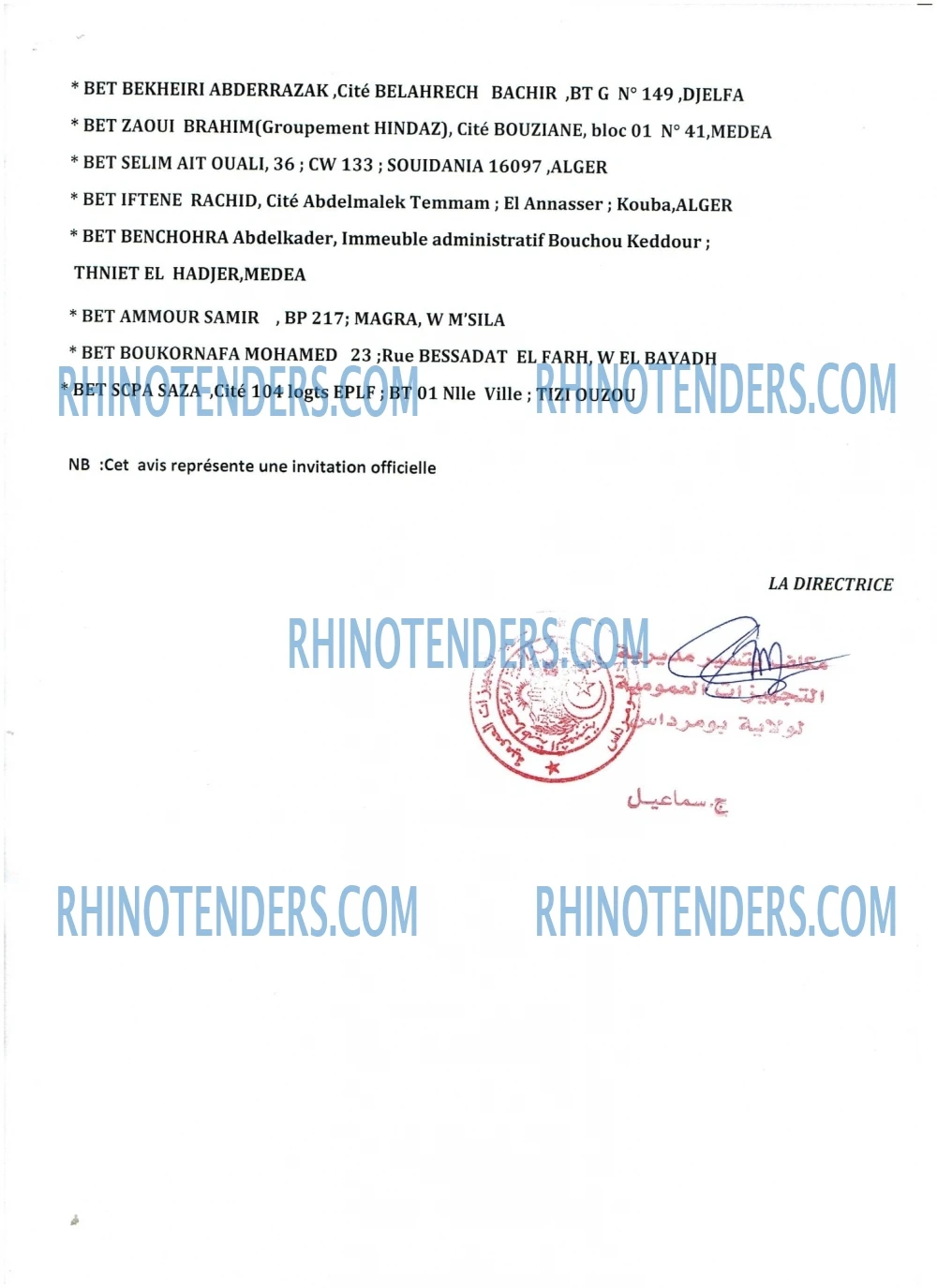 Rhinotenders