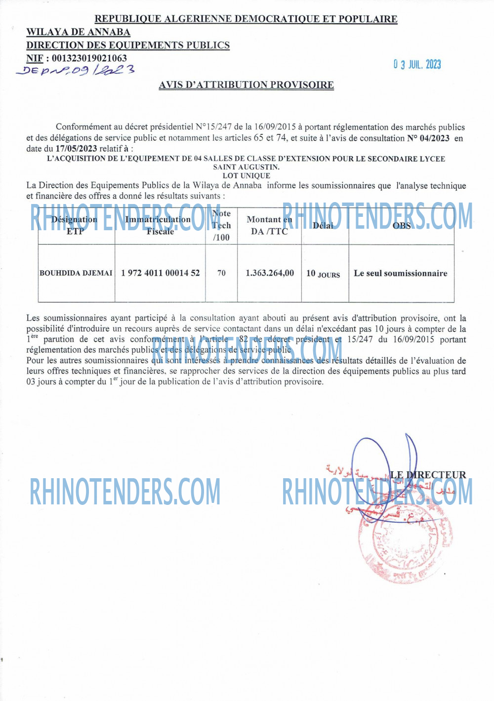 Rhinotenders