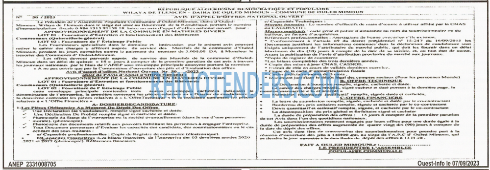 ouest TRIBUNE