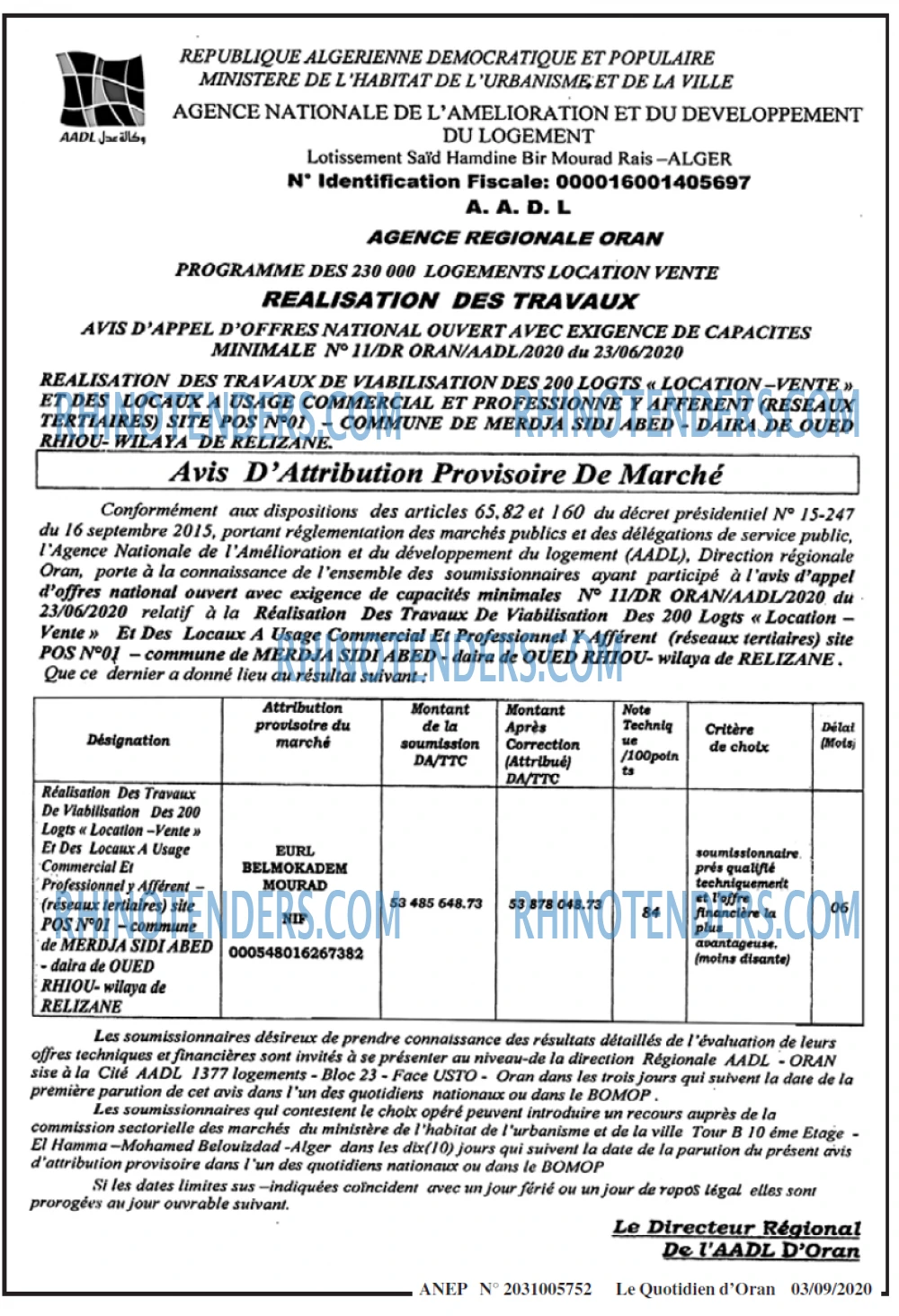 Le Quotidien d'Oran