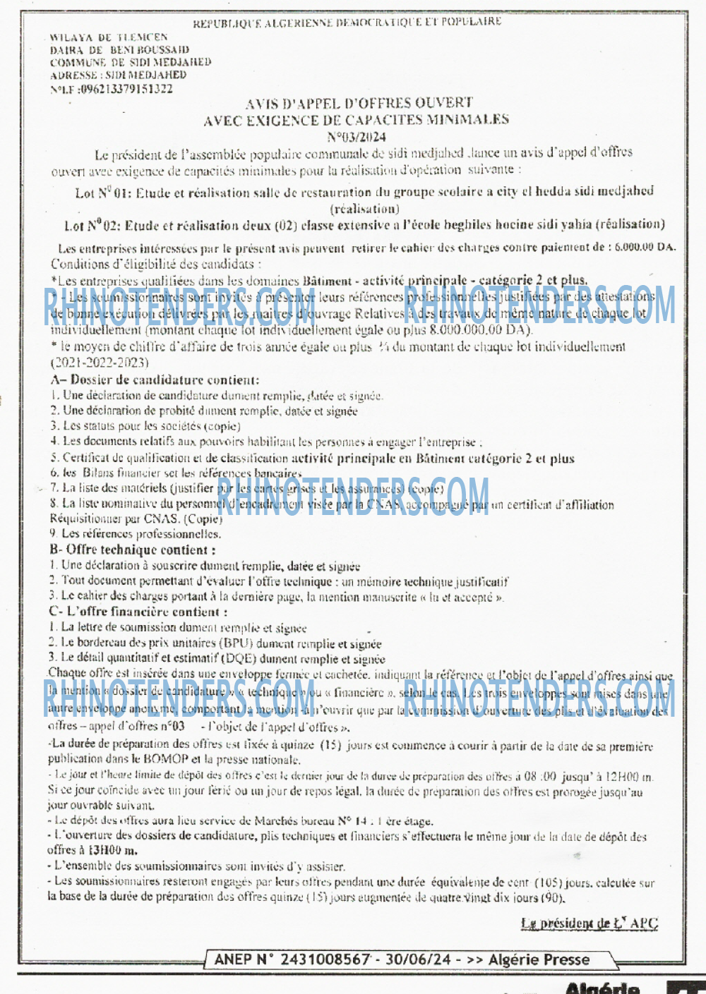 ALGERIE PRESSE