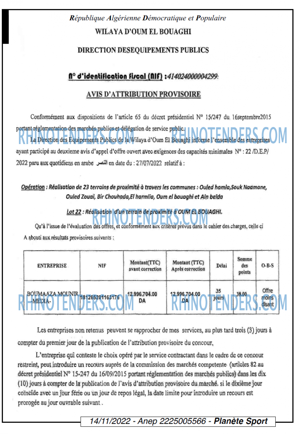 PLANETE SPORT