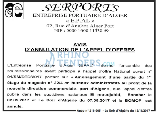 LE SOIR D'ALGERIE