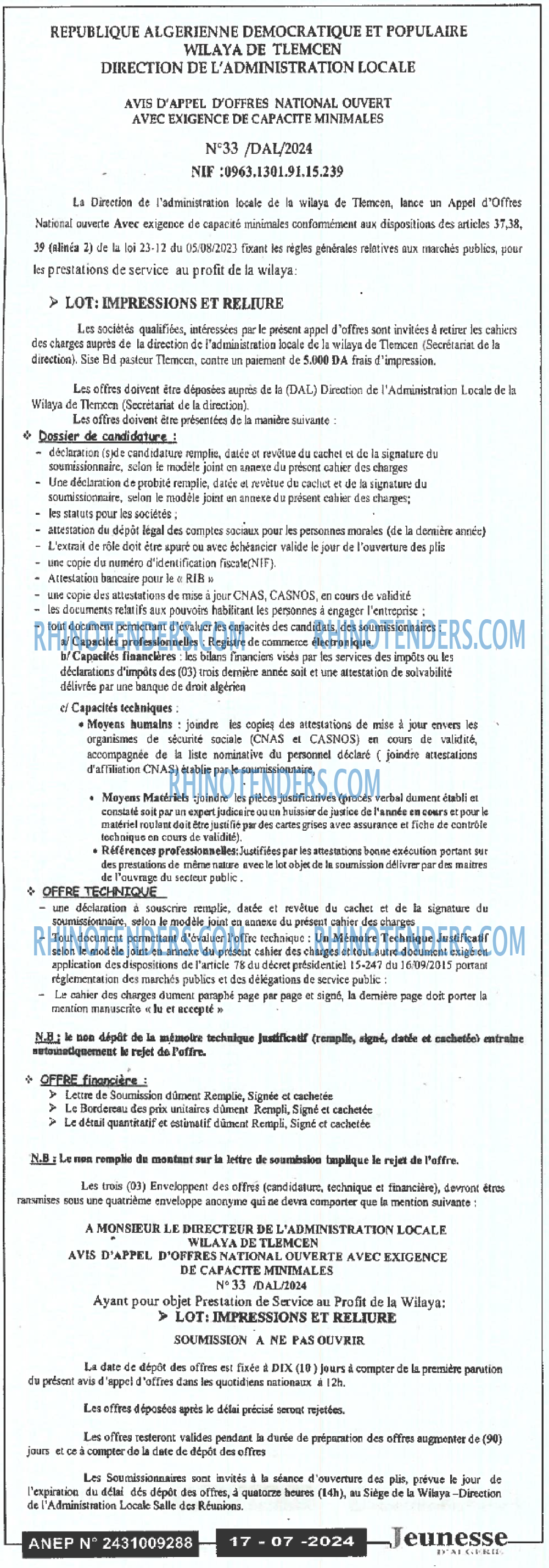 Jeunesse d'Algerie