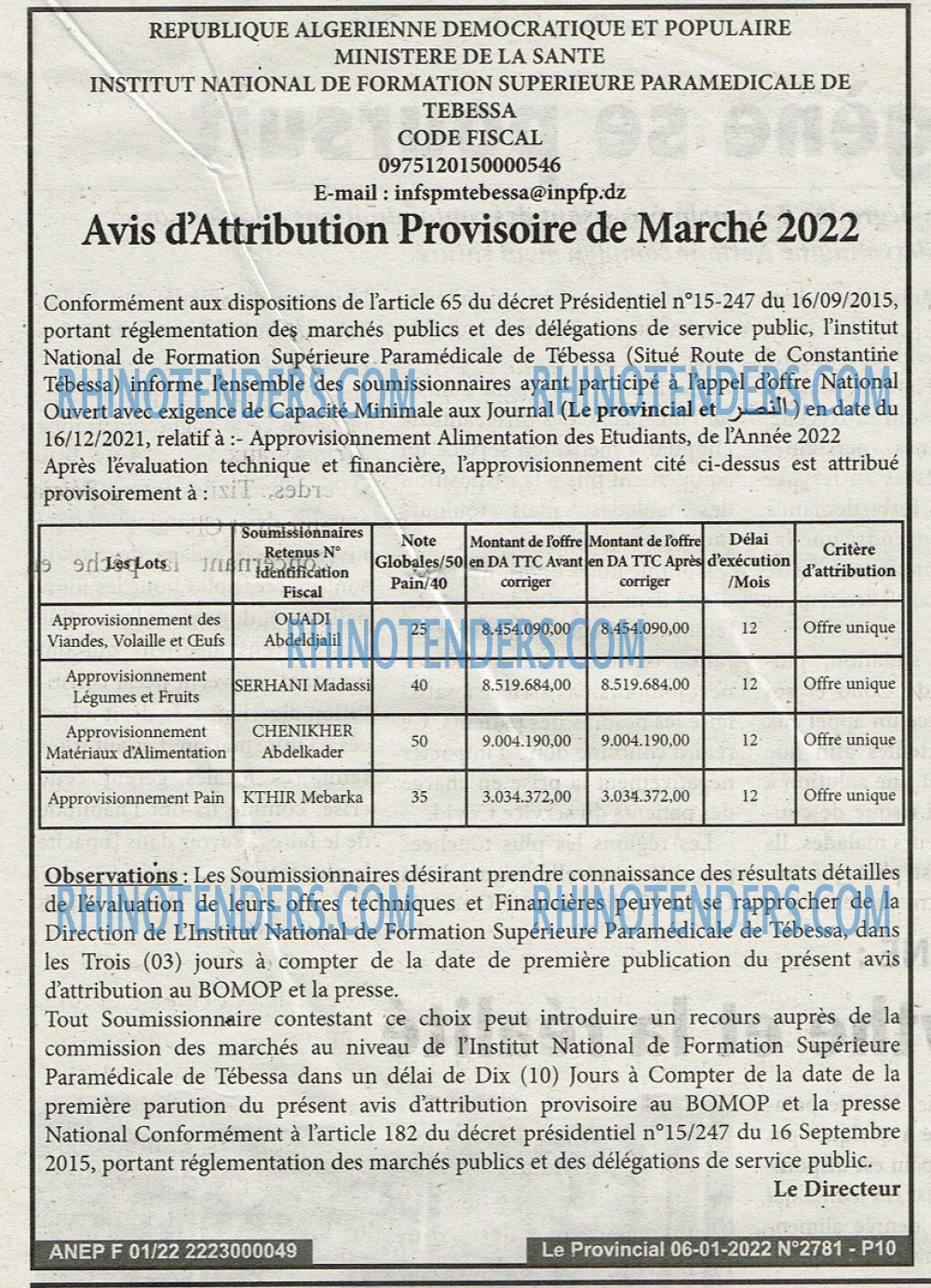 LE PROVINCIAL