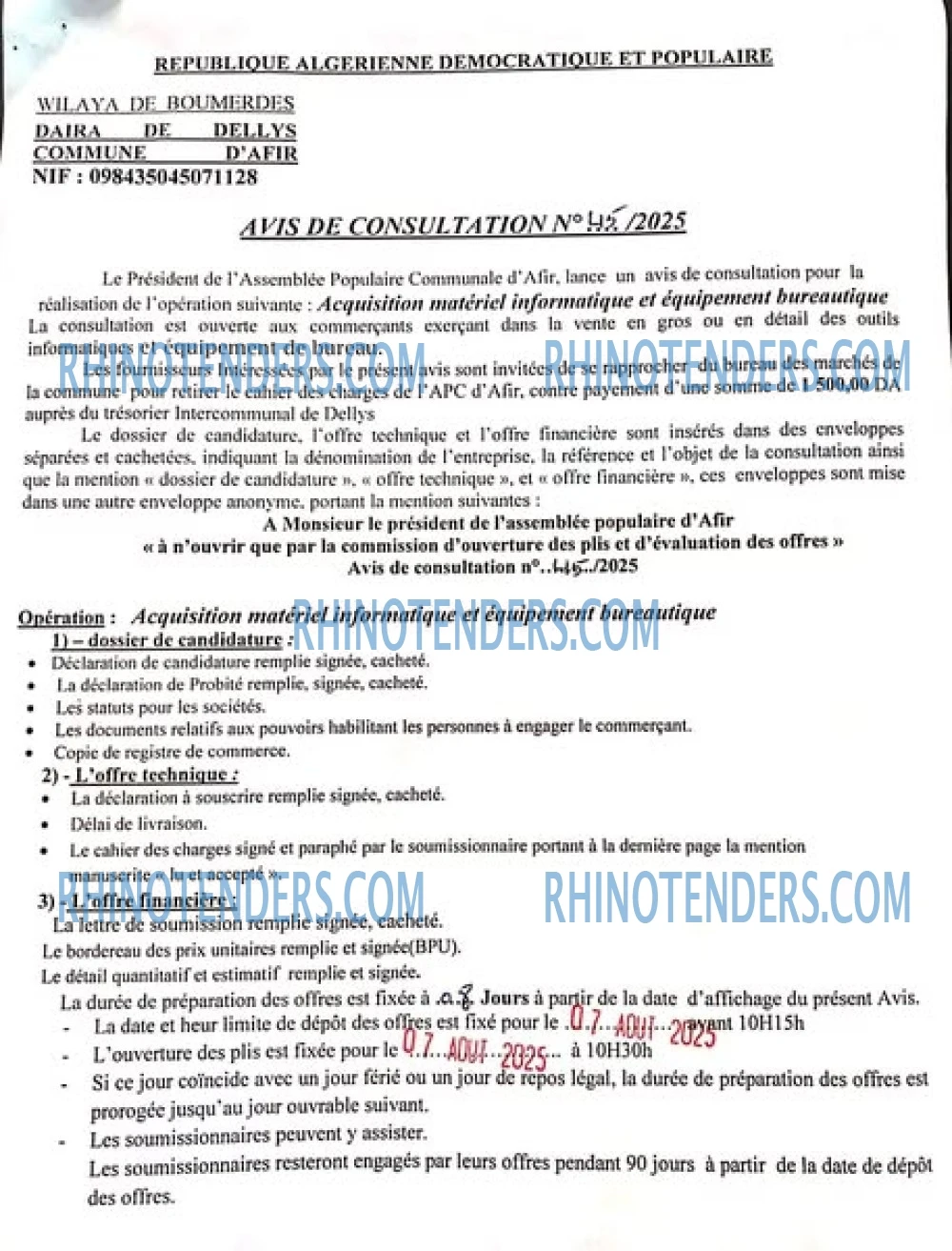 Rhinotenders