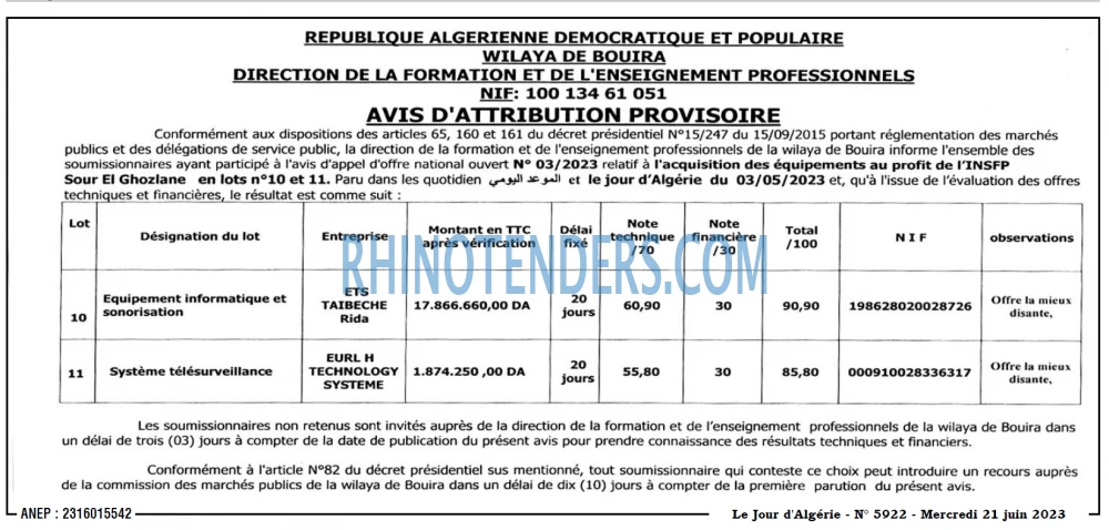 Le Jour d'Algérie