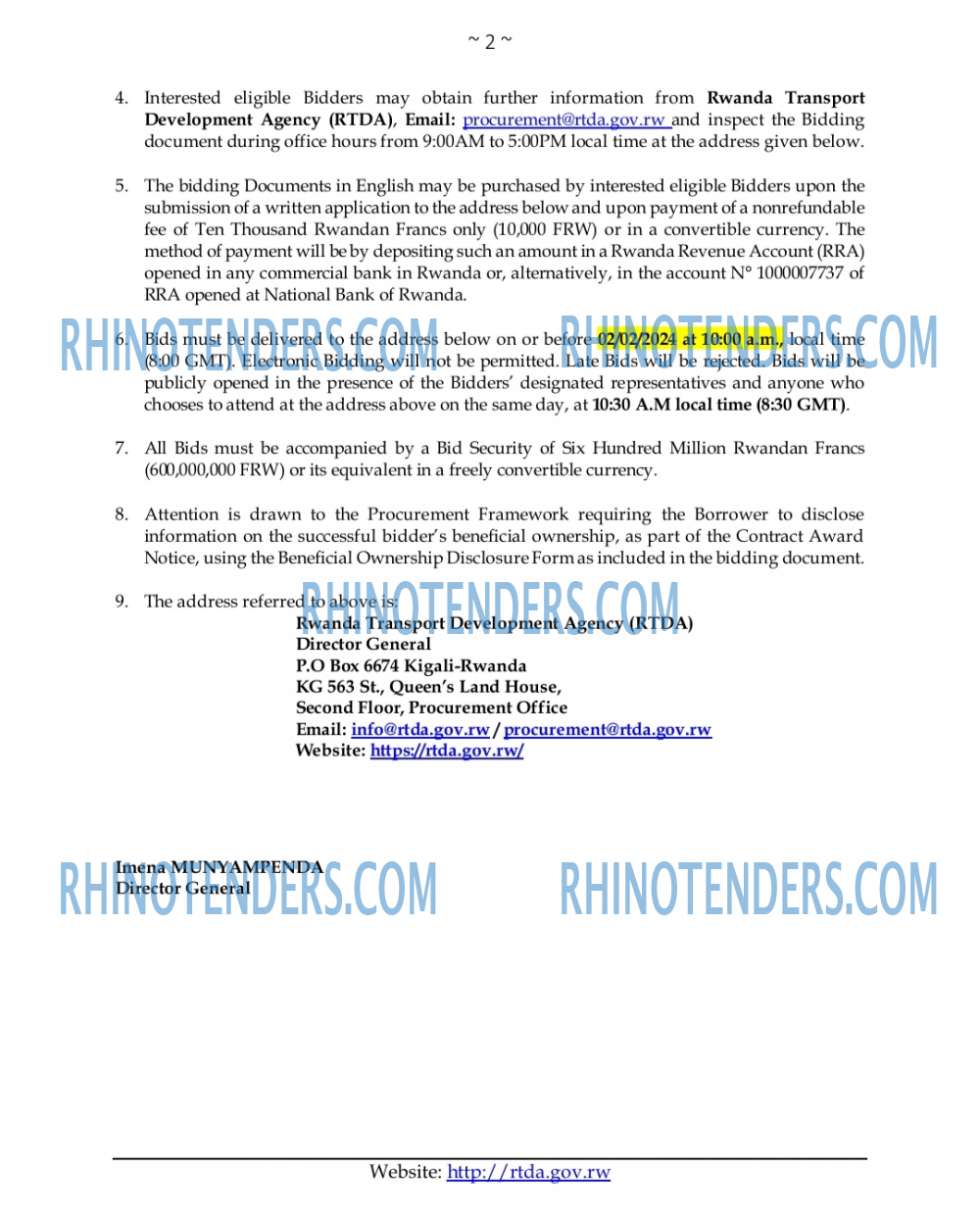 Rhinotenders