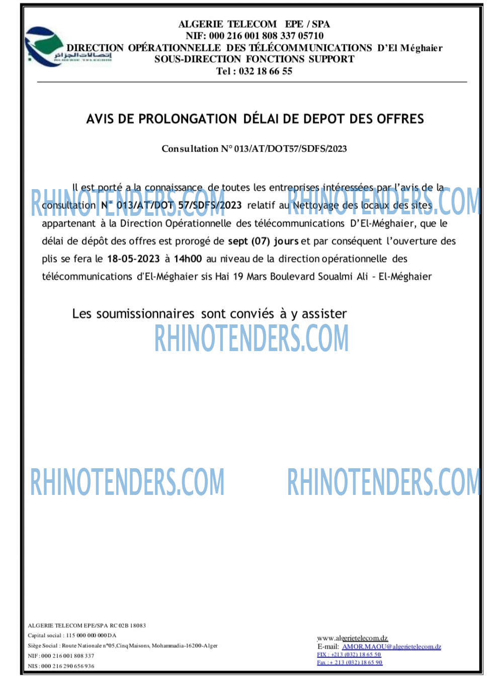 Rhinotenders