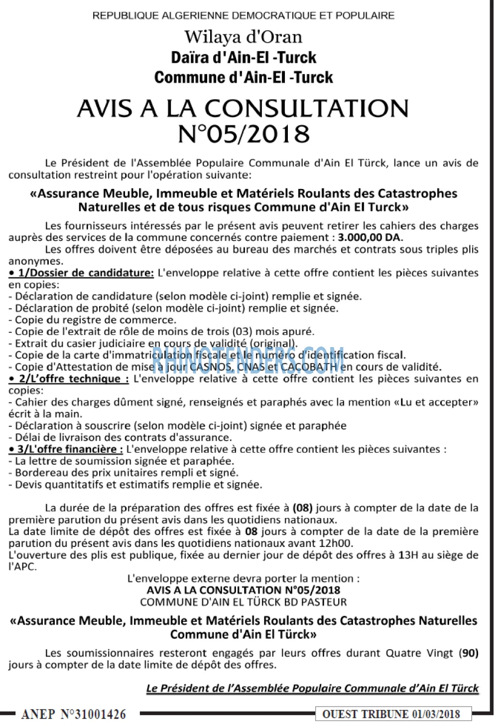 ouest TRIBUNE