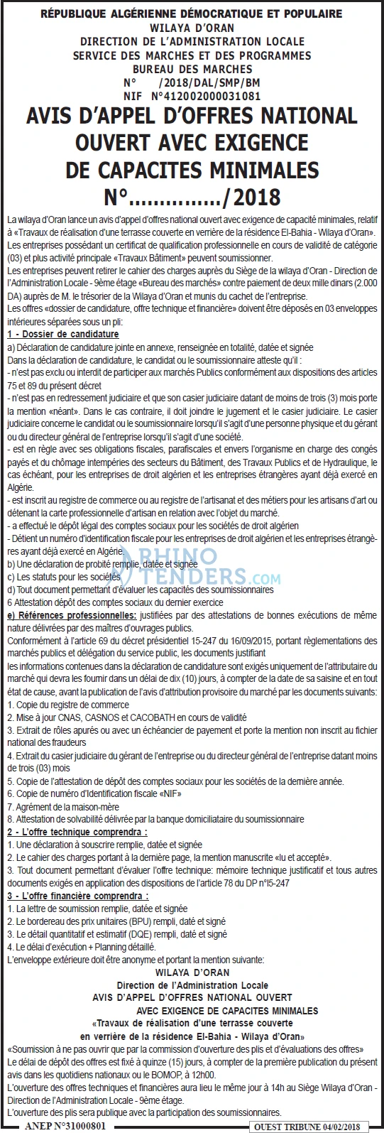 ouest TRIBUNE