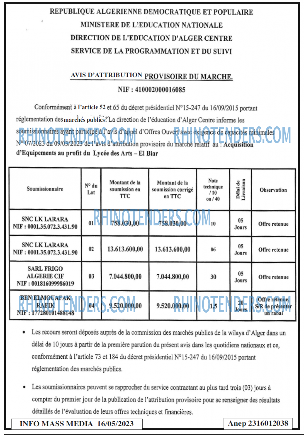 Infos Mass Media