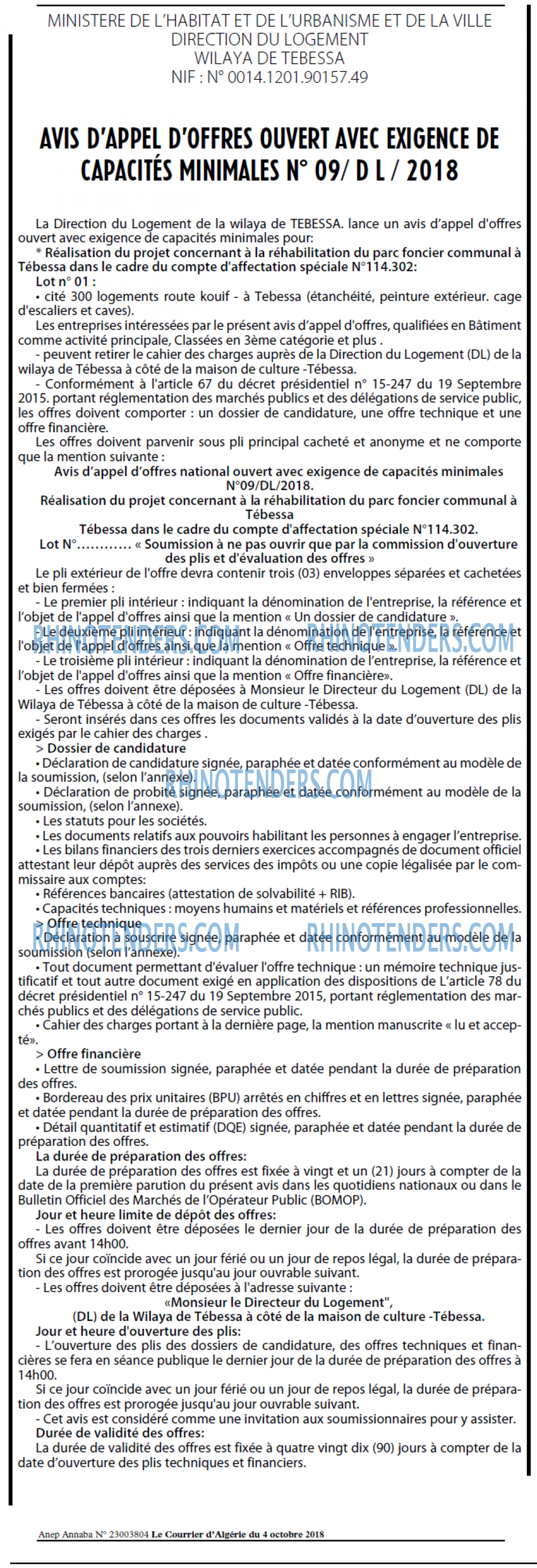 Le Courrier d'Algerie