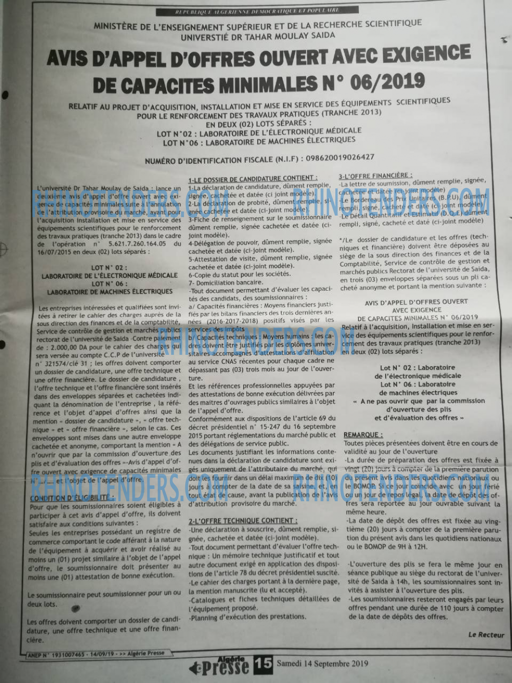 ALGERIE PRESSE