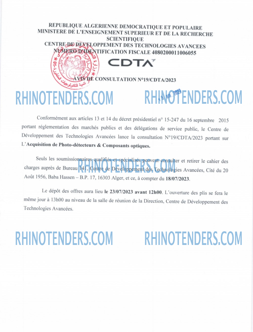 Rhinotenders