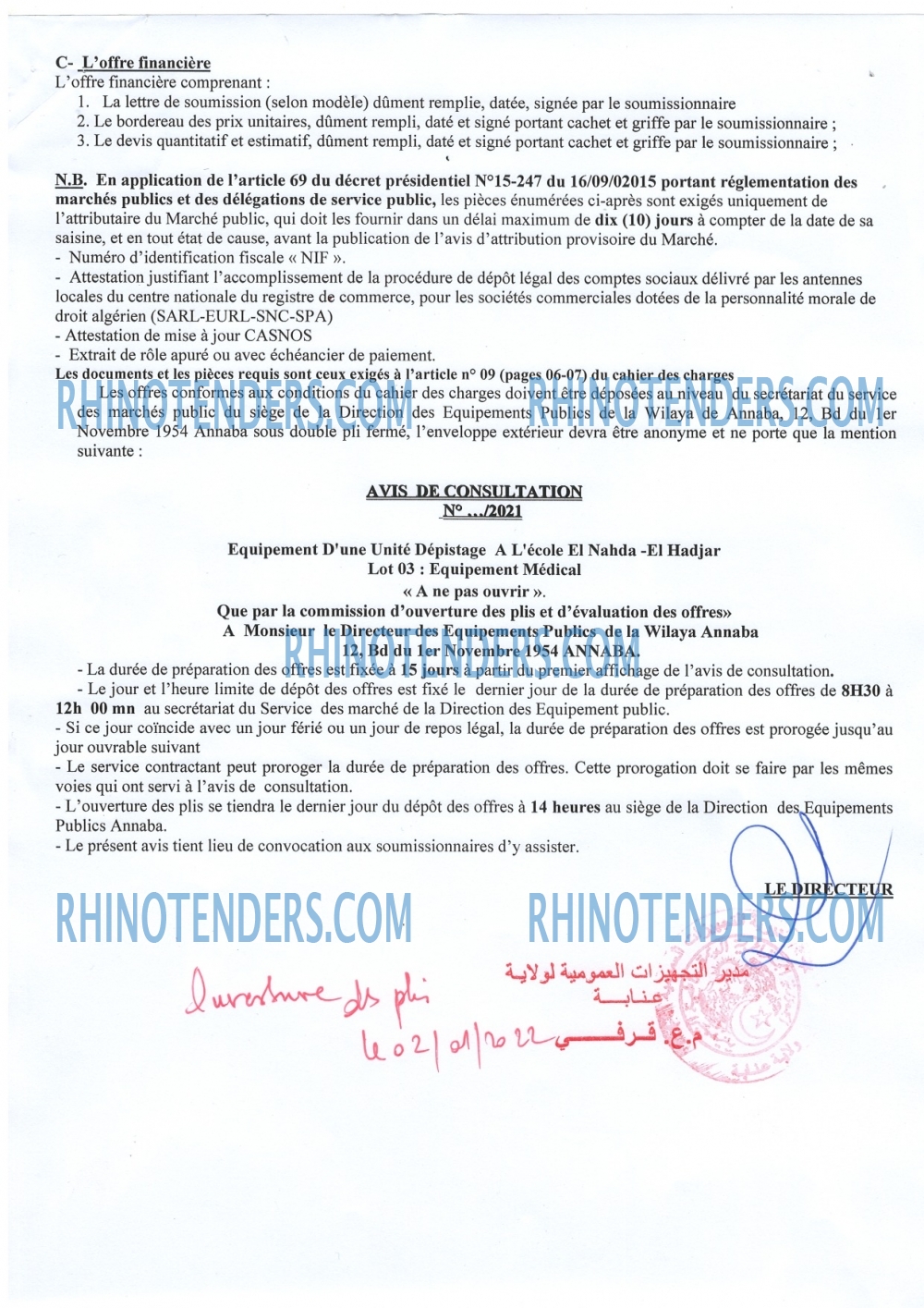 Rhinotenders
