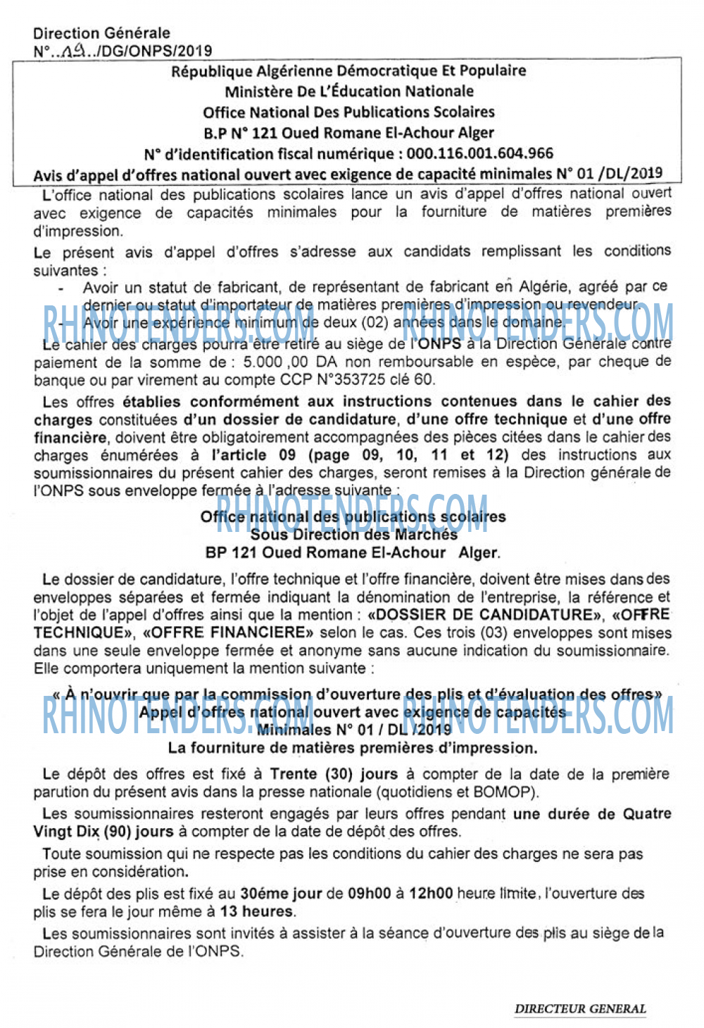 LE SOIR D'ALGERIE