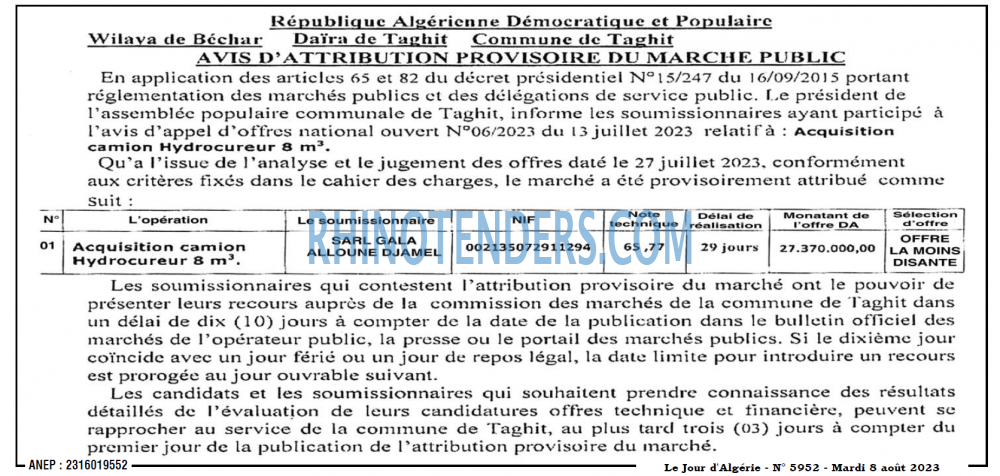 Le Jour d'Algérie