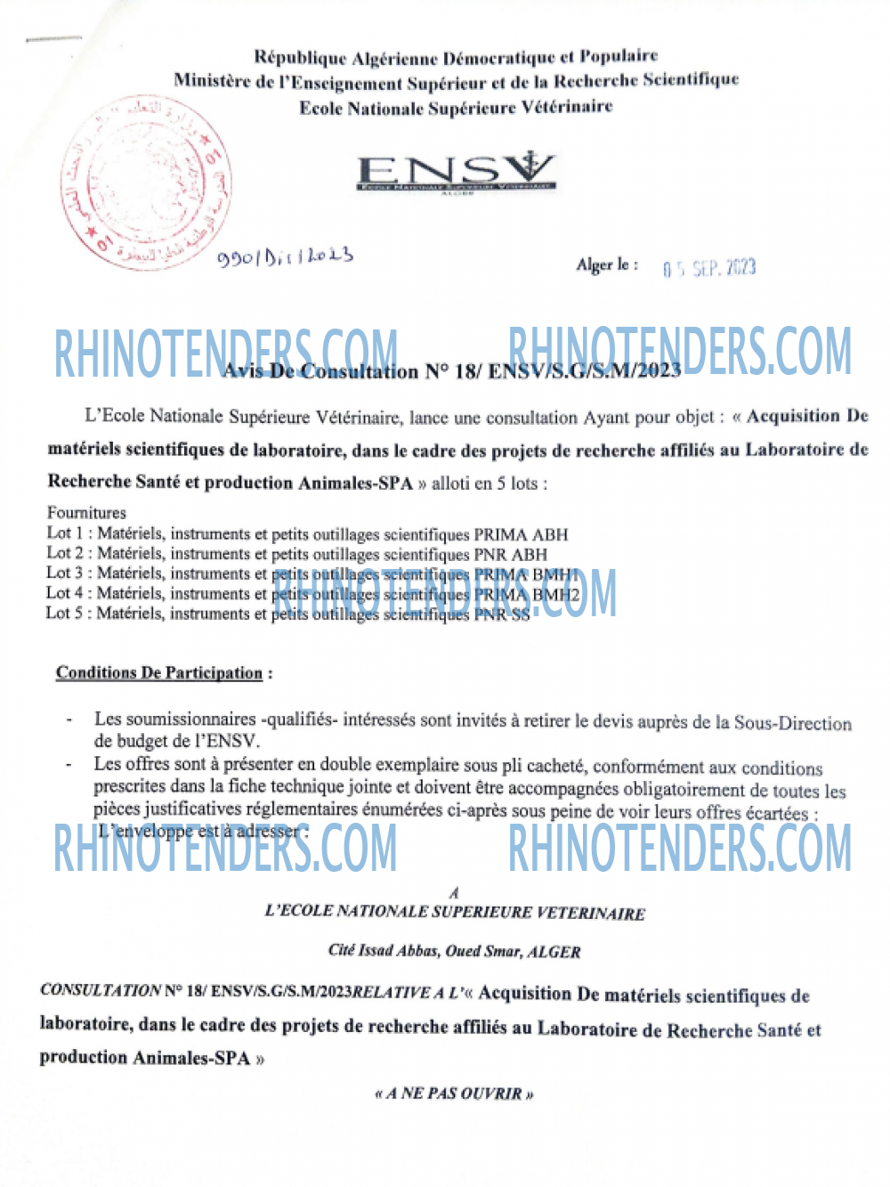 Rhinotenders