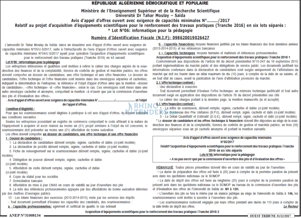 ouest TRIBUNE