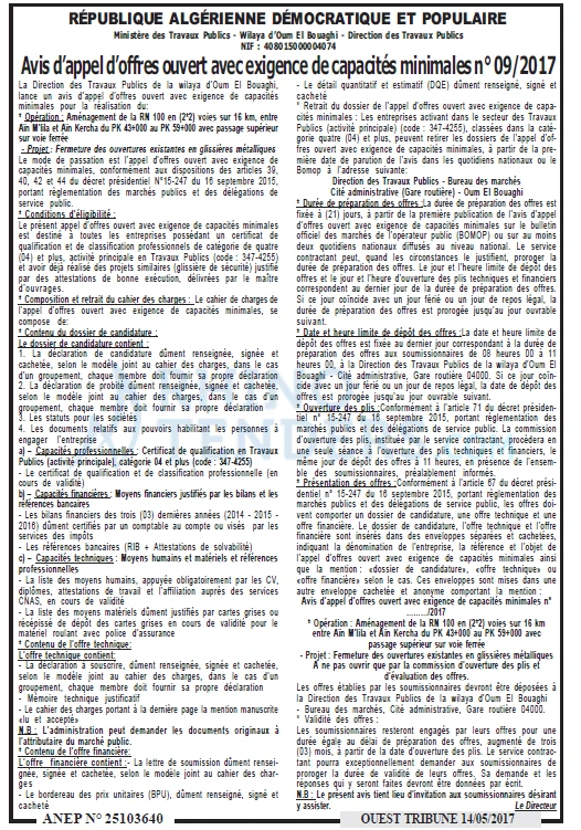 ouest TRIBUNE