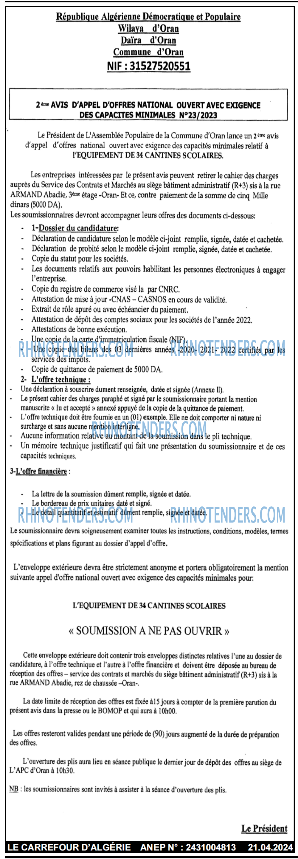 Le Carrefour d'Algérie
