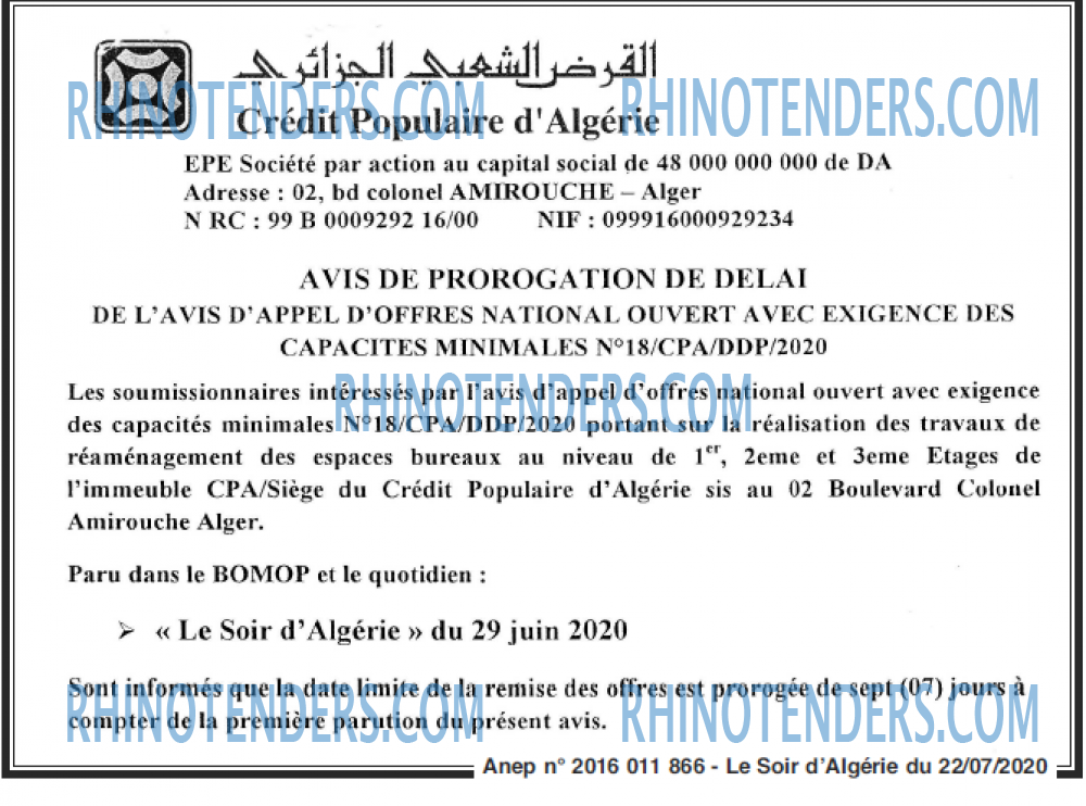 LE SOIR D'ALGERIE