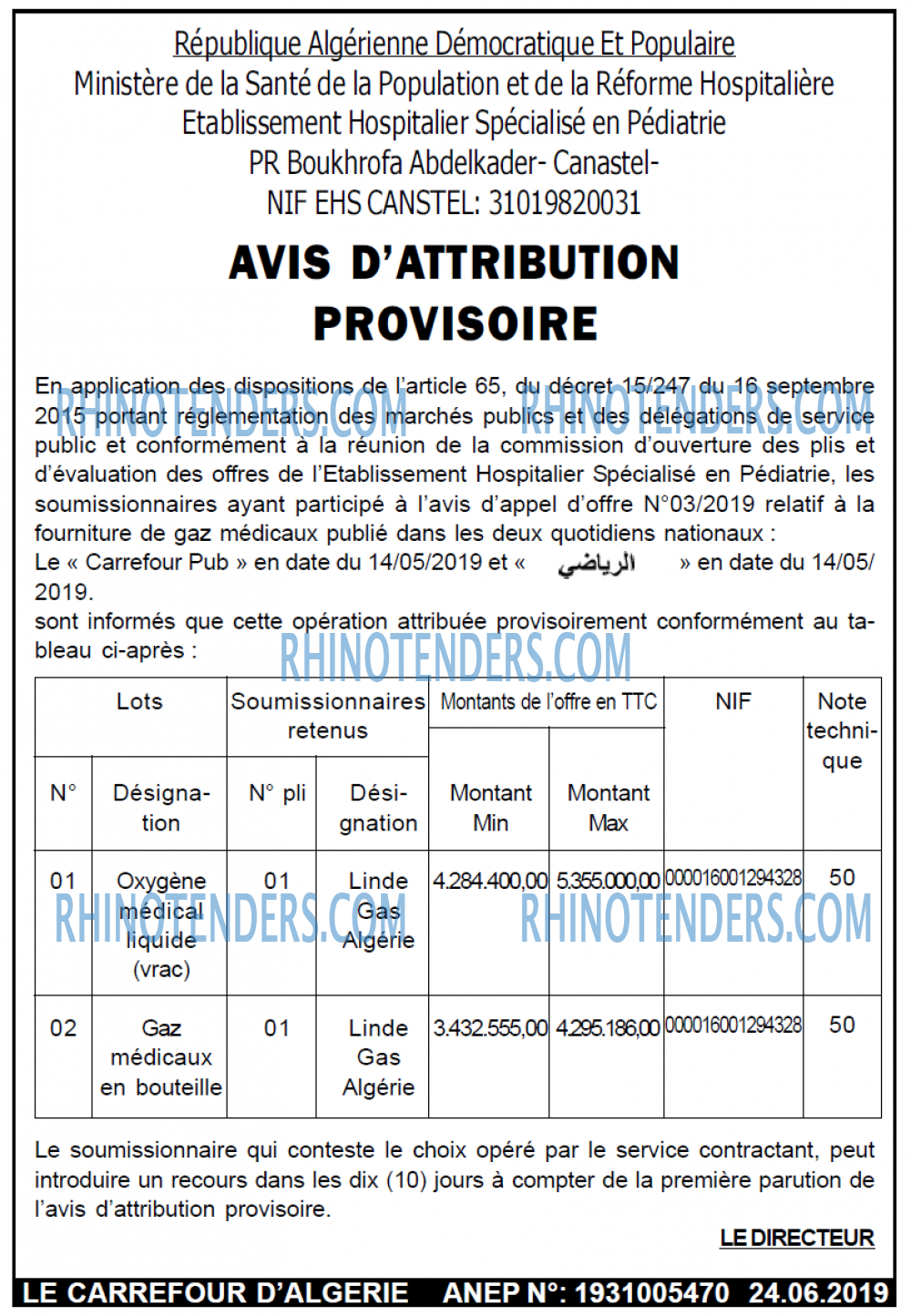 Le Carrefour d'Algérie